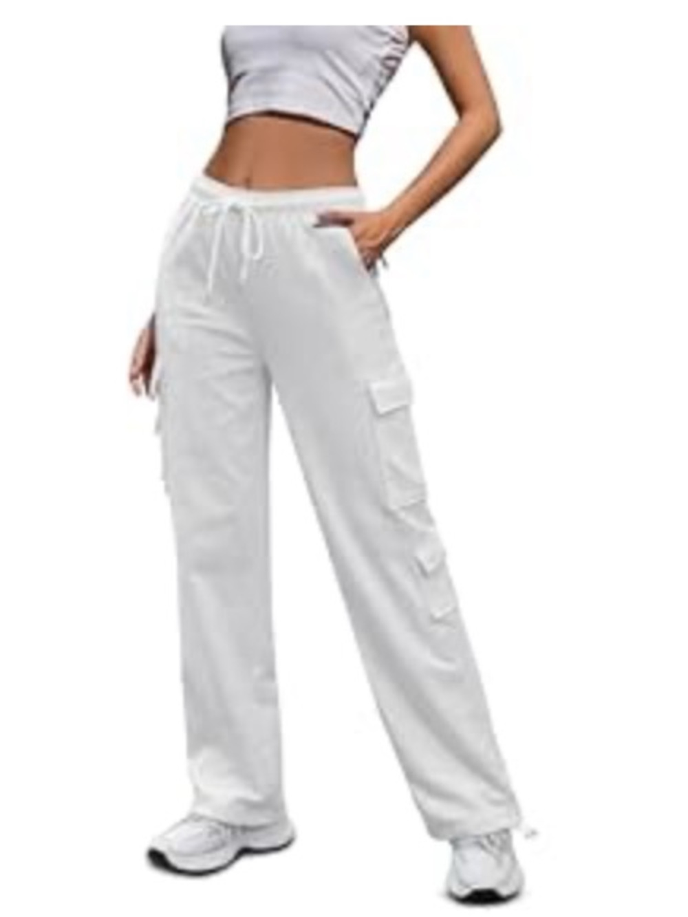 Cargo Pocket Sweatpants - Light Gray